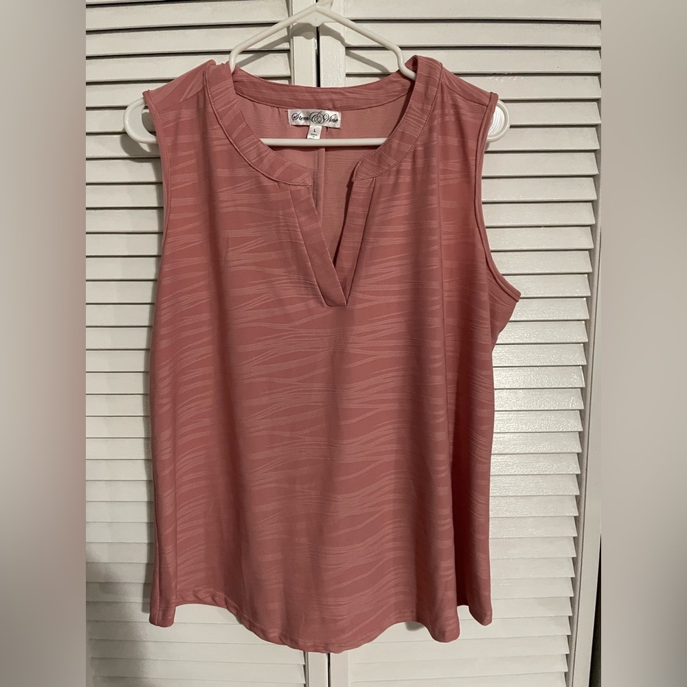 Pink Sleeveless Top